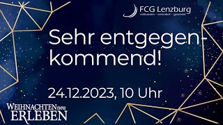 Predigt: Sehr entgegenkommend!